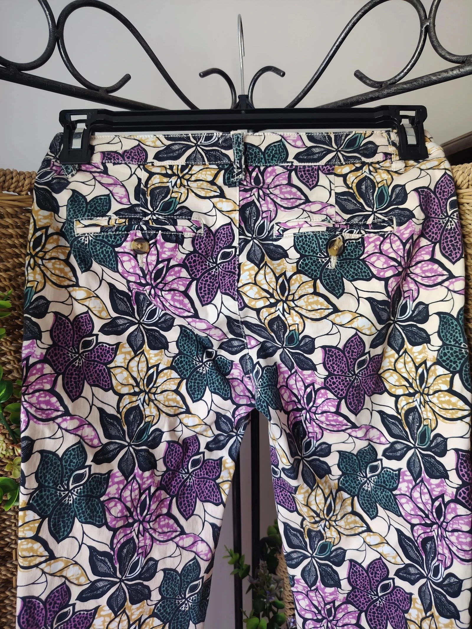 Multicolored floral jeans size 38 Lab Dip – photo 5